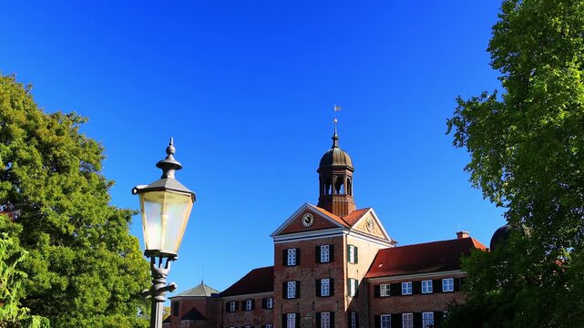 castle eutin in germany 4k video