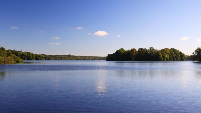 the big lake of eutin germany 4k video