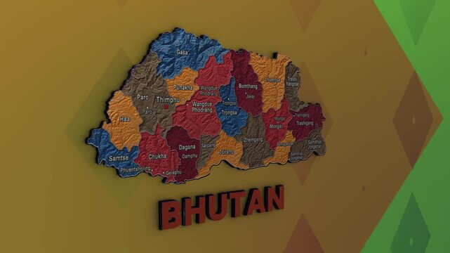 Bhutan map