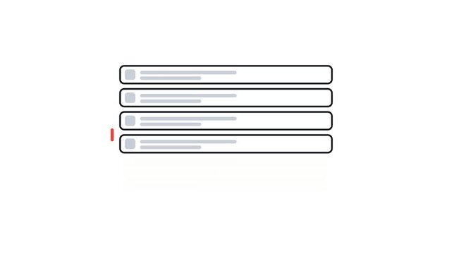 Animated Search Bar With Blinking Cursor and Results