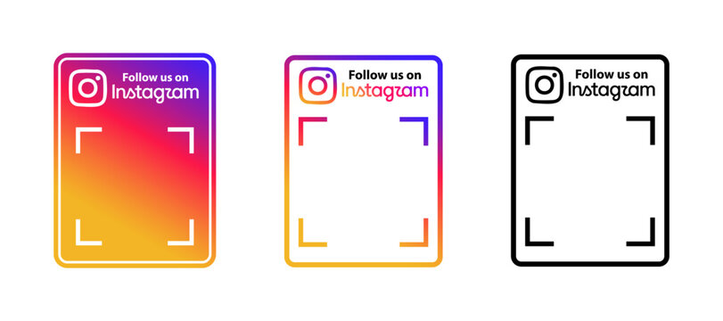 Follow us on Instagram.Instagram app icons and wordmark logos in both modern gradient and classic black and white designs
