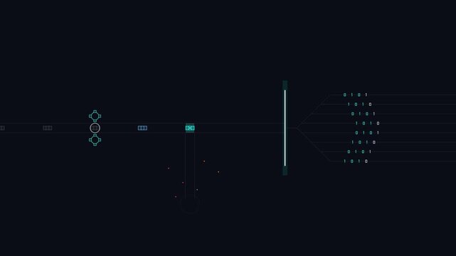 Zero-Trust API Gateway Cryptographic Token Validator Motion Background - 4K 60fps Infinite Loop