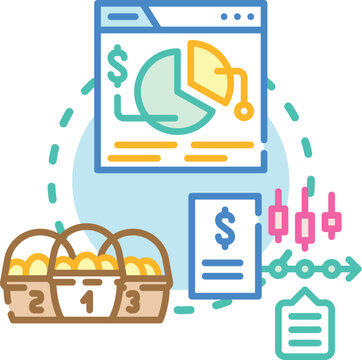 Portfolio volatility concept showcasing financial risks, investment trends, and the influence of automated trading or market forces on an investor's assets and decision making
