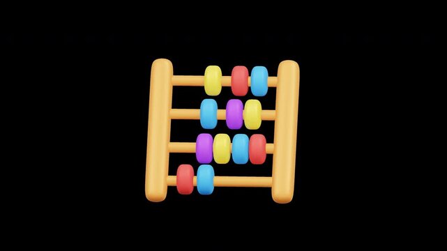 3d Classic Abacus Calculating Tool