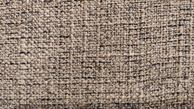 Woven tweed cream black pattern brown thread background