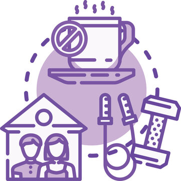 Reduction in headcount concept. Downsizing reorganization, cutbacks automation, furlough streamlining icon vector illustration