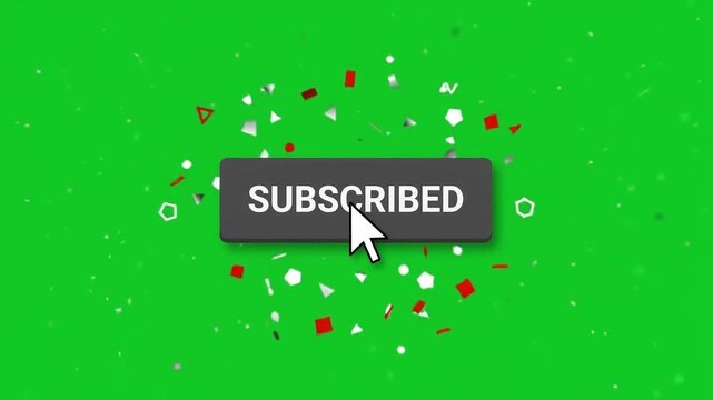 YouTube Subscribe button animation