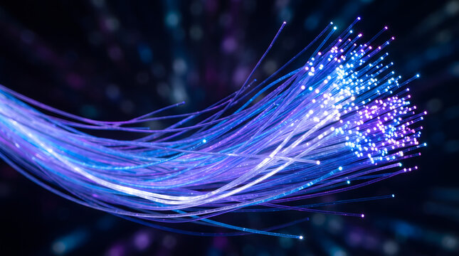 Fiber optic cable high speed internet connection digital technology