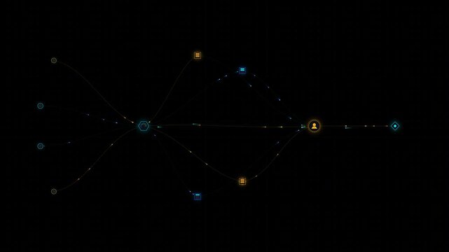 Human supervised AI orchestration connected to distributed compute infrastructure, showing approval checkpoints, agent routing, GPU processing and validated outputs in a clean enterprise technology 4K