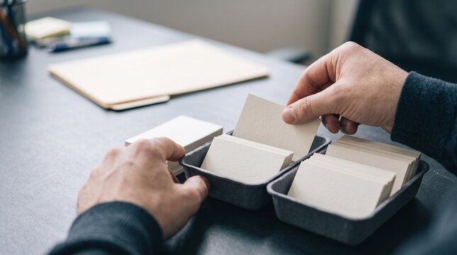 Close view of anonymous shift cards in compliance audit