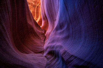 Angel wing rock formation in antelope canyon © Steve
