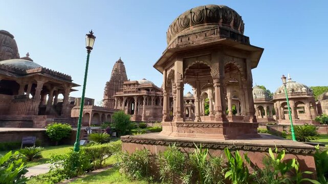 famous mandore garden with unique temples in jodhpur