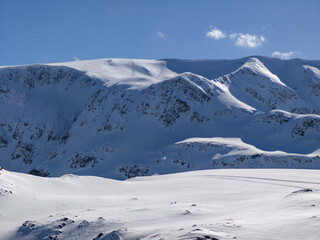 Obraz premium Rila Mountain near The Seven Rila Lakes, Bulgaria