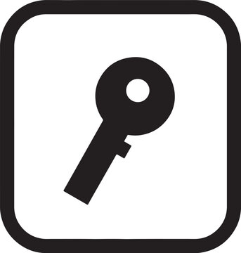 Key security password access unlock authentication vector icon   