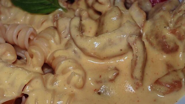 Pasta with Creamy Light Sauce &ndash; Homemade Italian Food