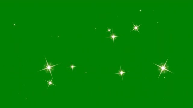 A premium 4K 60fps seamless 10-second looping motion graphic (Variation 3). Features sparkling golden diamond twinkle stars with optical diffraction rays, subtle lens bokeh ring bursts, and floating a