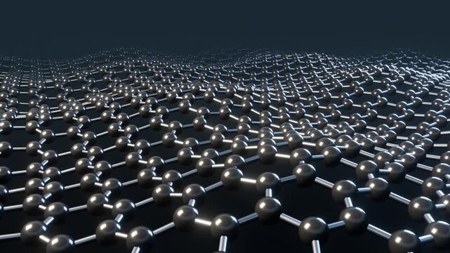 Graphene sheet rippling, a single layer of carbon atoms bonded in a honeycomb pattern, seamless loop