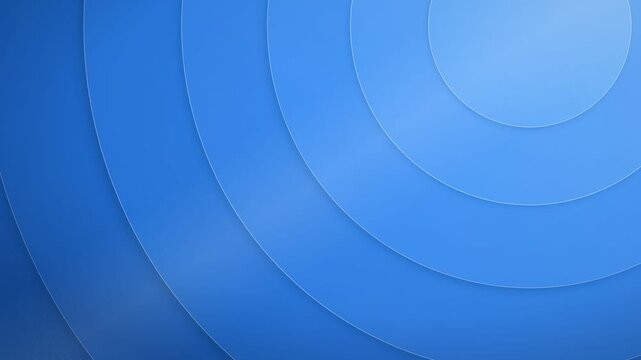 Blue halftone circles expanding rhythmically through gradient space for software interface marketing