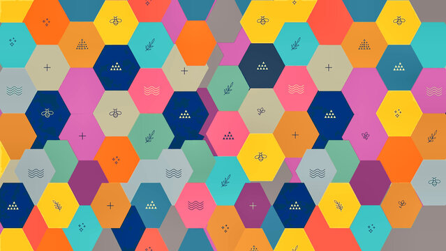 Hexagon Pattern Background