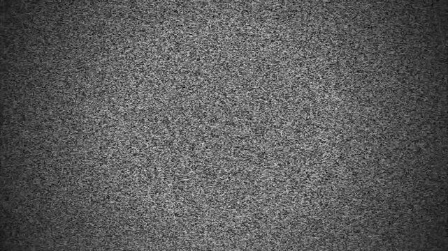  Retro Analog Television Static and Digital Glitch Transition and Broken Signal Distortion and Static Noise Glitch Background 4k video animation seamless loop