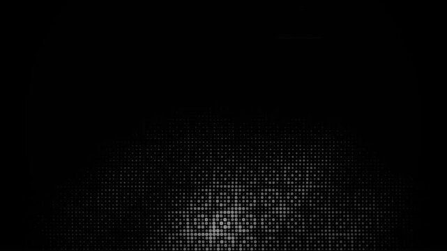 Abstract black and white halftone dot pattern background