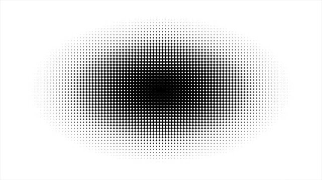 Animated abstract technology black background random dots and grid. Abstract Digital Grid Expansion Animation for High Tech Transition 4k video