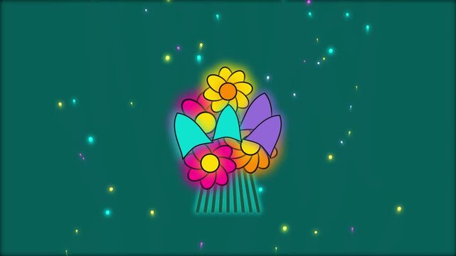 colorful easter eggs