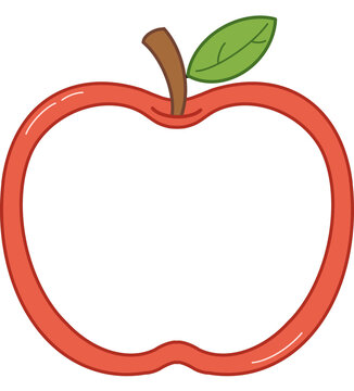 red apple vector illustration