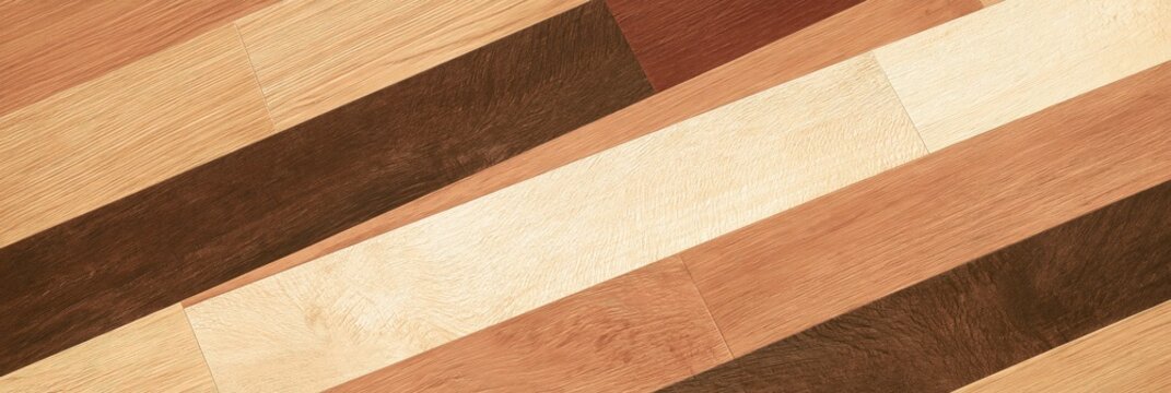 Diagonal Wood Plank Pattern with Varying Shades