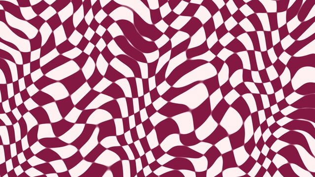 Wavy purple checkered pattern abstract background for creative design