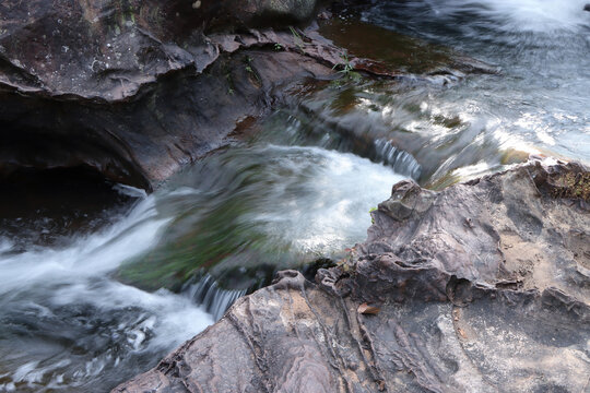 waterfall in the forest at pachamadhi (MP)