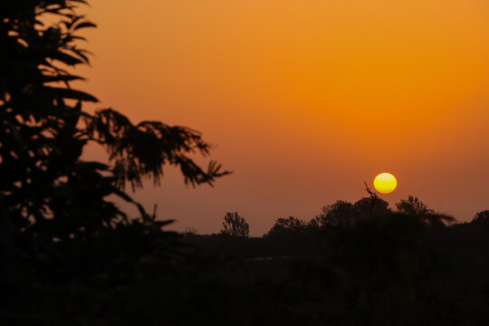 sunset / sunrise in the desert at pachmadhi (mp)