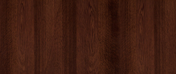 Deep rich mahogany wood grain texture with striking vertical striations for a luxurious dark furniture background © MDAzizur
