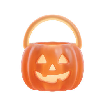 Pumpkin Basket, Halloween Basket, Candy Basket, Pumpkin Bucket, Candy Bucket, Trick or Treat Basket, Treat Bucket, Halloween Accessory, Pumpkin Container, Pumpkin Illustration, Halloween Element, Cand