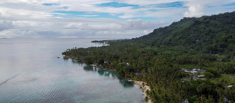 Aerial View of Chuuk Lagoon, Micronesia: A Pacific Paradise from Above