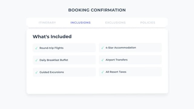 Frame-by-frame animated navigation menu mimicking a tear-off ticket. Features a gentle tension shake and tear effect, styled in a soft, low-contrast minimal theme with a plain background.