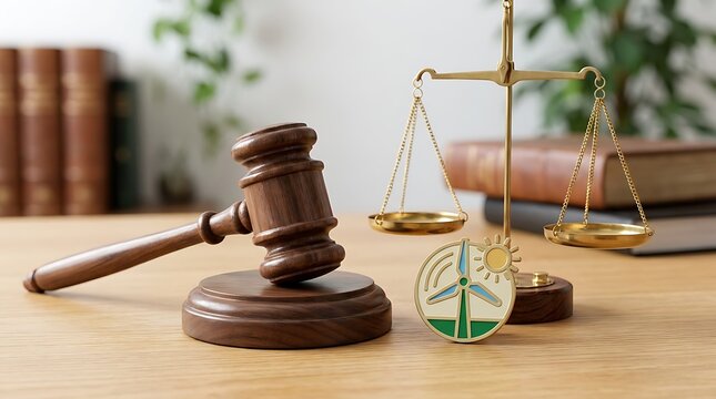 Legal Justice and Environmental Law Concept.