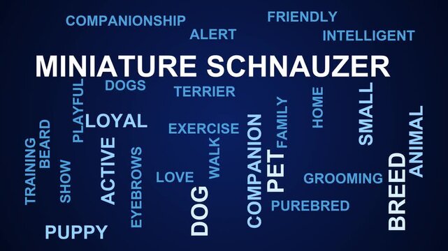 Miniature Schnauzer Word Cloud