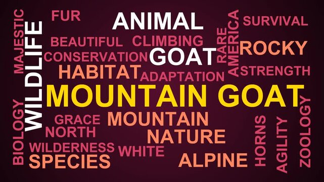 Mountain Goat Word Cloud