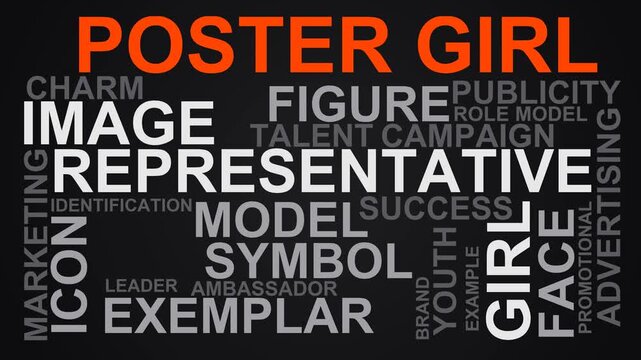 Poster Girl Word Cloud