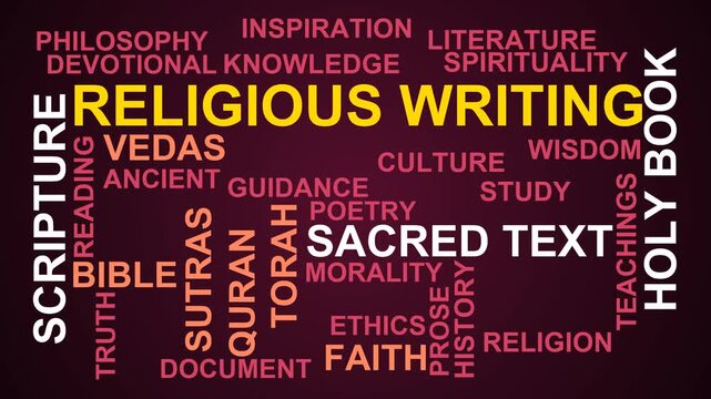 Religious Writing Word Cloud