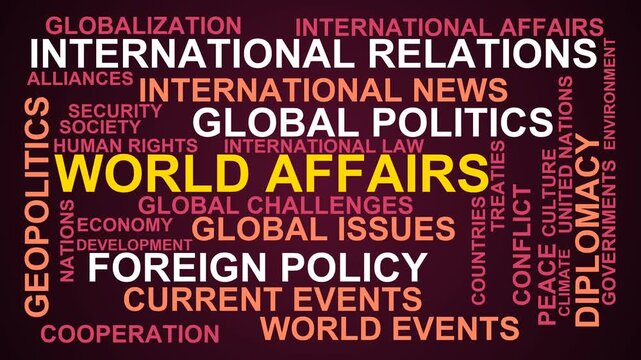 World Affairs Word Cloud