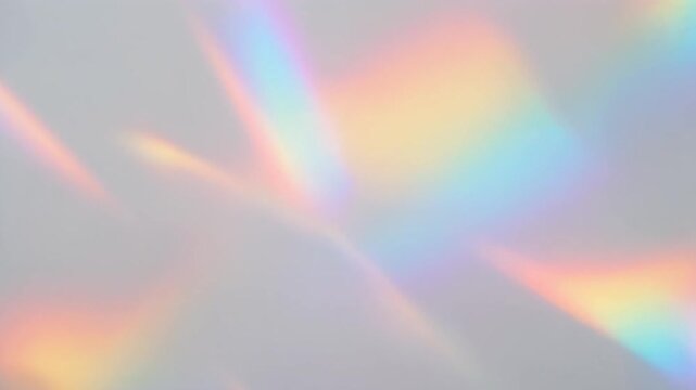 Soft Rainbow Prism Light Motion Background for Advertising and Titles