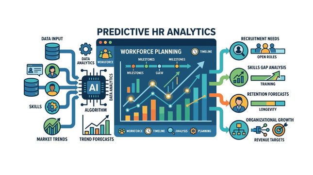 Predictive HR Analytics for Workforce Planning with AI and Data Visualization