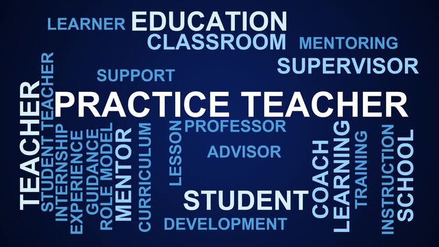 Practice Teacher Word Cloud
