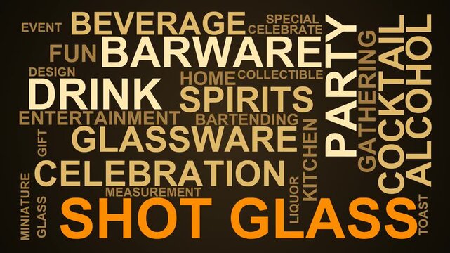Shot Glass Word Cloud