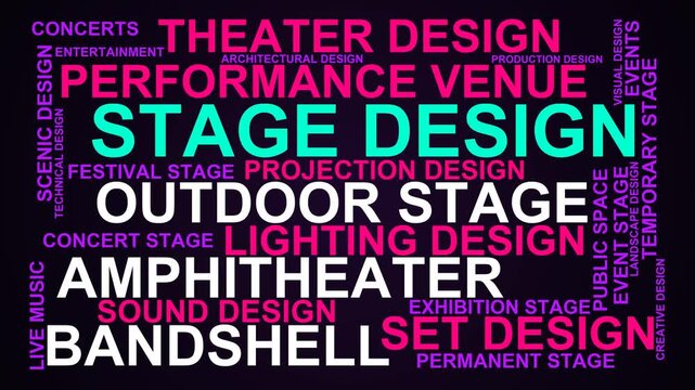 Stage Design Word Cloud