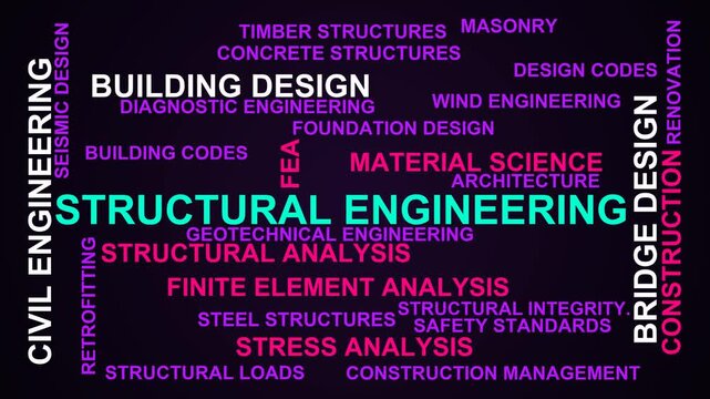 Structural Engineering Word Cloud