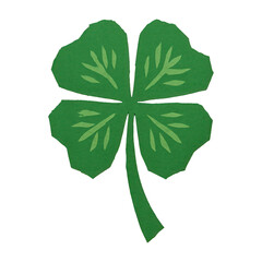 Naklejka premium PNG Green four-leaf clover illustration.