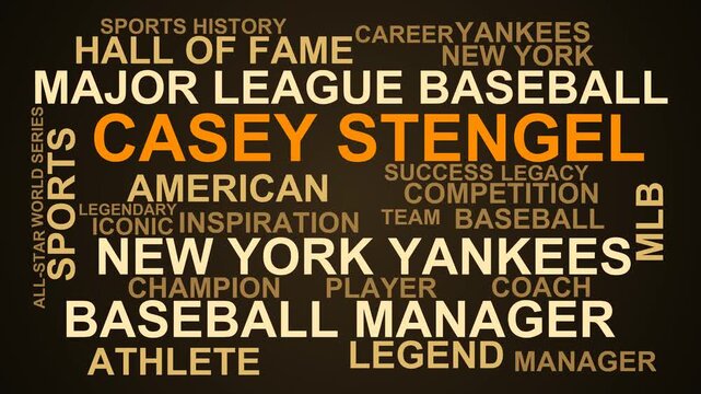 Casey Stengel Word Cloud